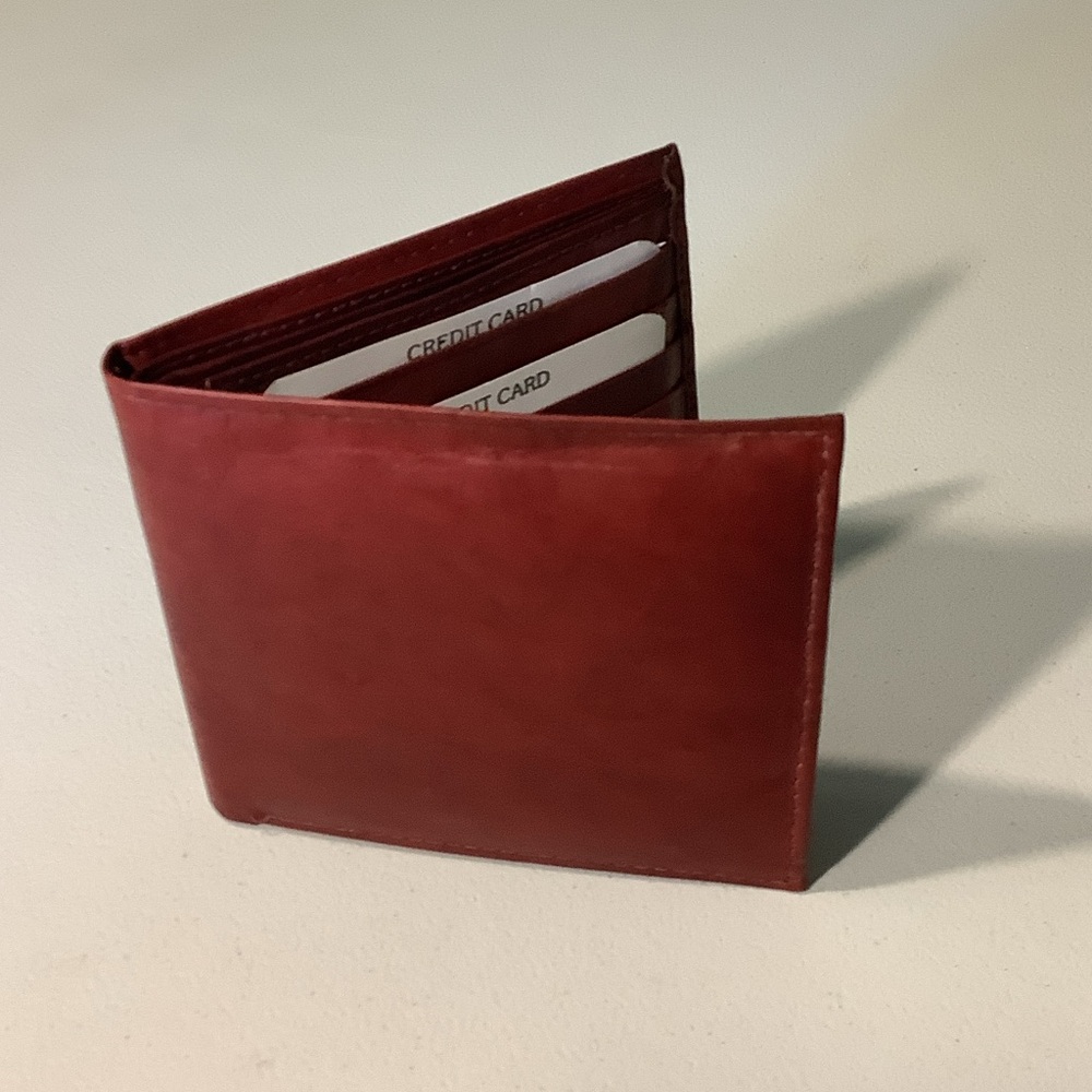 BACCI brown leather bifold wallet, NWT